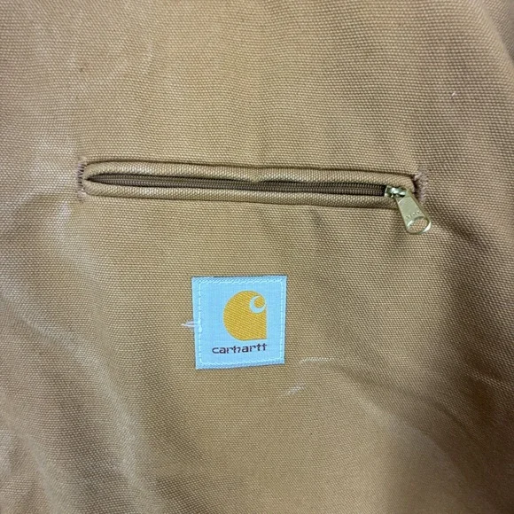 Carhartt Detroit Jacket Blanket Lined Mens 48 Tall J01 BRN Brown 6BLJT - Picture 10 of 16